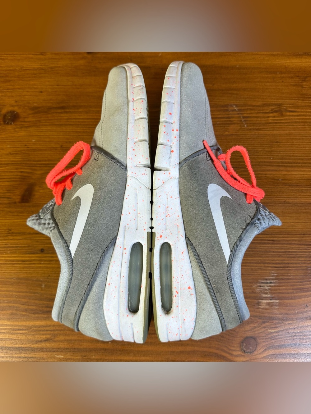 Nike SB Stefan Janoski Max Sneakers Wolf Grey / Hot Lava Men’s Size 9 - Picture 9 of 11